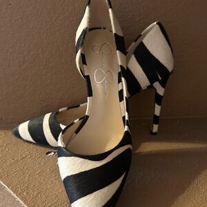 Jessica Simpson Zebra Stripe Heels